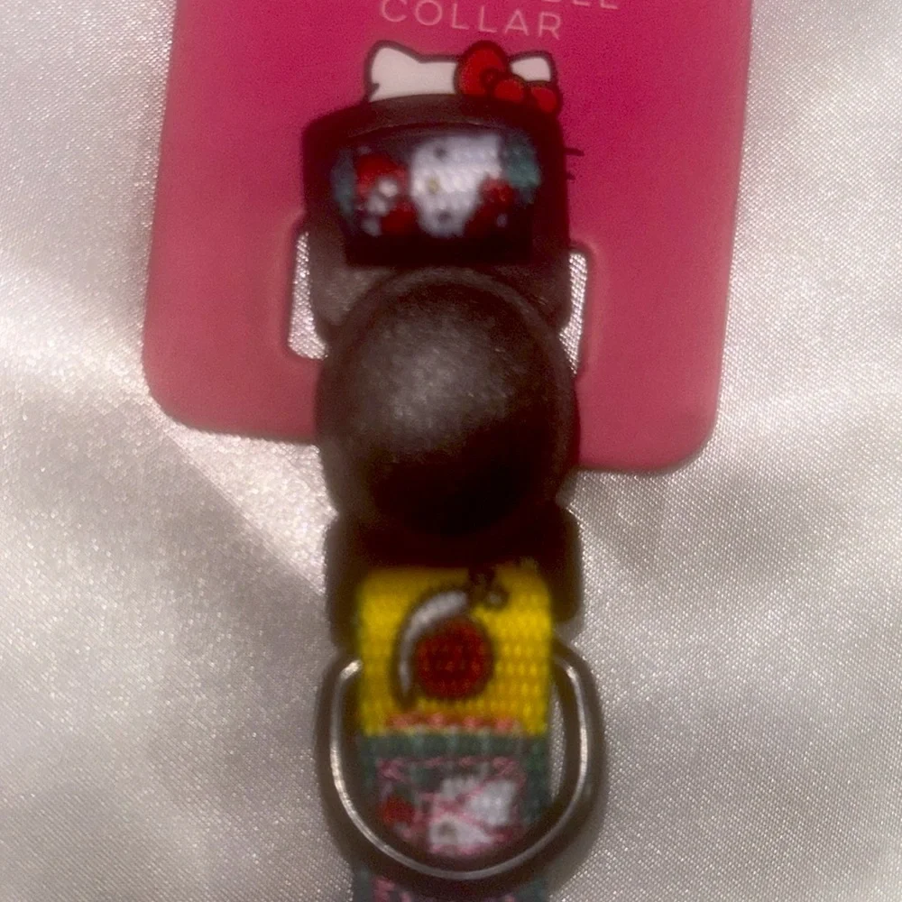 Sassy Meow Hello Kitty Colorful Squares Cat Collar (M)